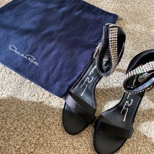 Oscar De La Renta 2019 Crystal Satin Runway Heel
